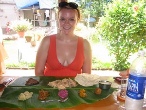 Indian Lunch On a Banana Leaf