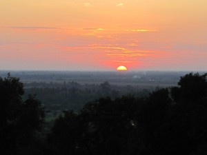 Sunset over Siem Reap