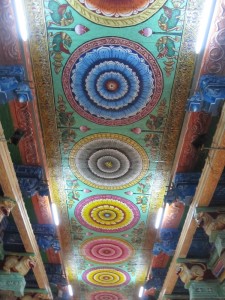 Ceiling Paintings At Temple