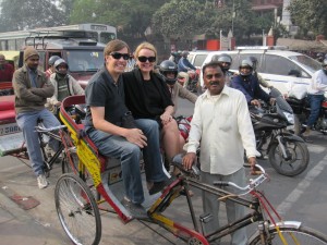 Rickshaw Through Old Delhi