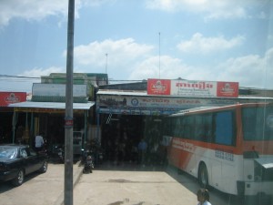 Lunch in a Bus Garage