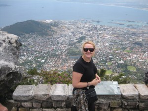 Kitty On Top Of Table Mountain